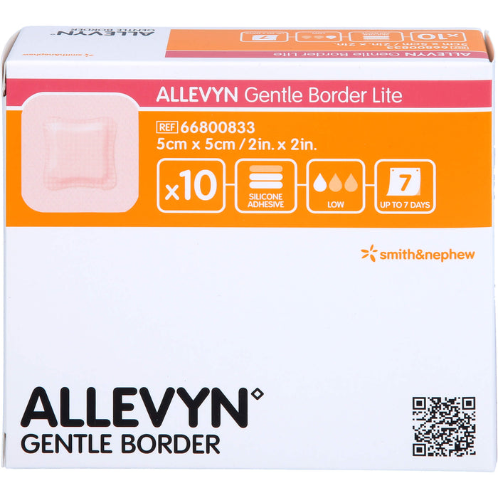 ALLEVYN Gentle Border Lite 5x5cm Schaumverb., 10 St VER