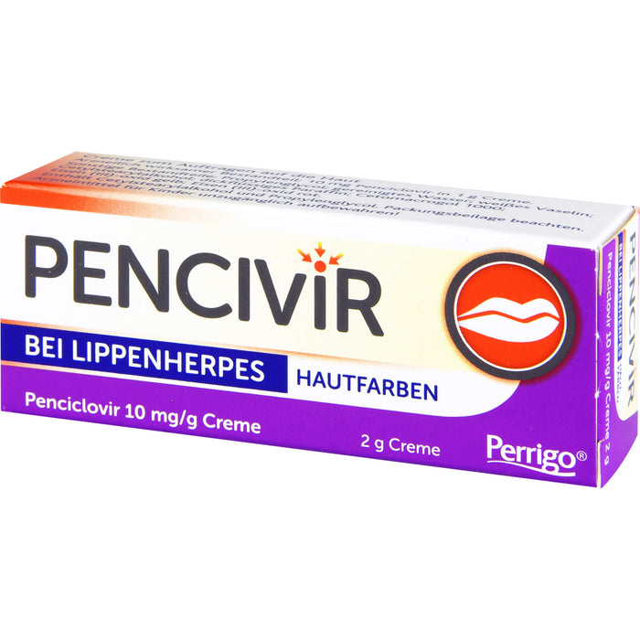 Pencivir hautfarben Creme bei Lippenherpes, 2 g Crème