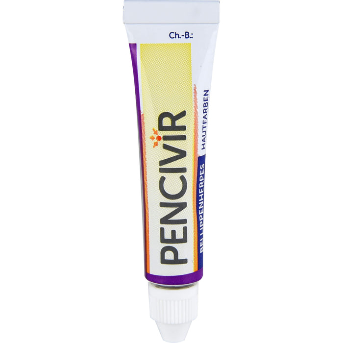 Pencivir hautfarben Creme bei Lippenherpes, 2 g Creme