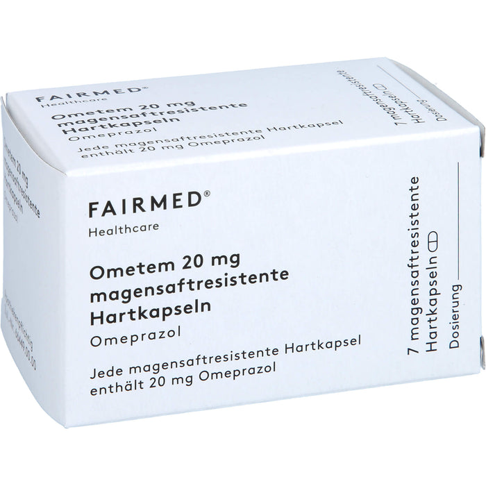 Ometem 20 mg Hartkapseln bei Sodbrennen, 7 St. Kapseln