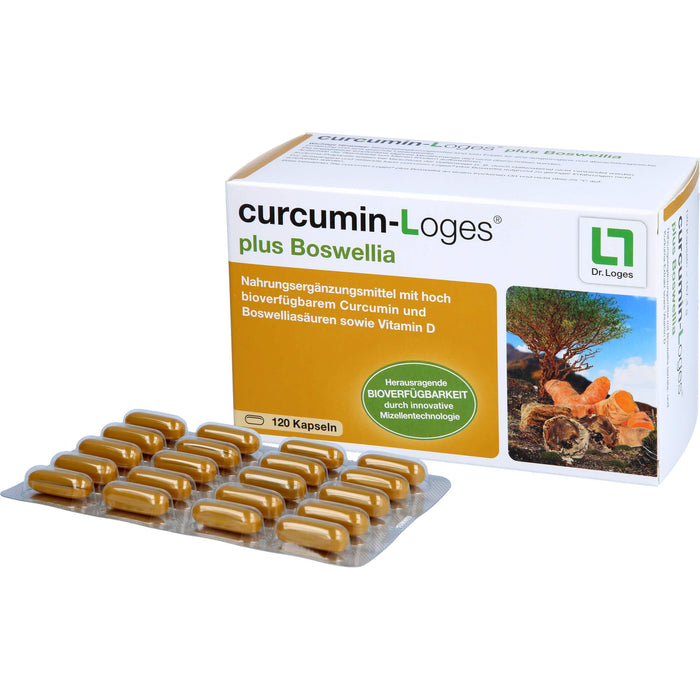 curcumin-Loges plus Boswellia Kapseln, 120 St., 120 St. Kapseln