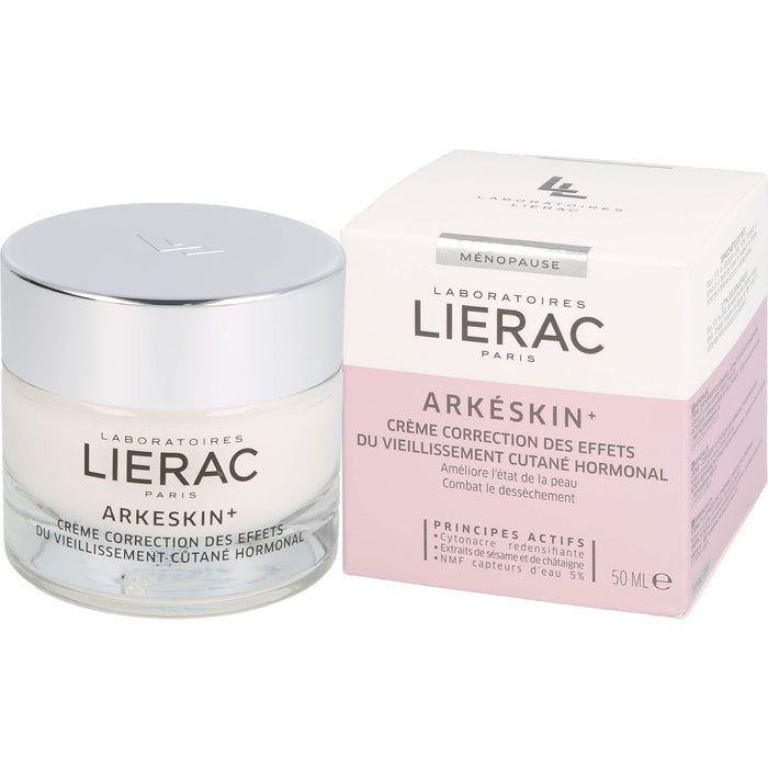 LIERAC Arkeskin Creme N + Lierac schwarze Kosmetiktasche gratis, 50 ml Creme