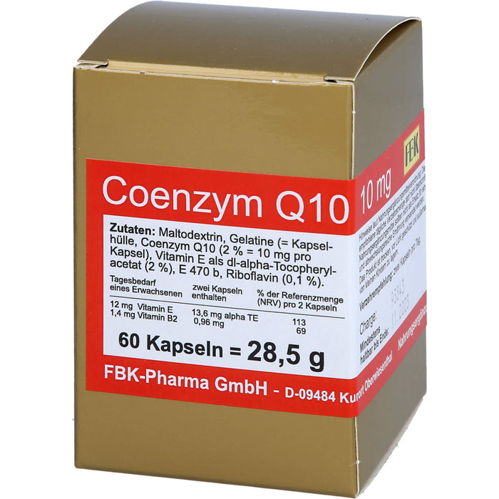 Coenzym Q10 10 Mg Kapseln, 60 St KAP