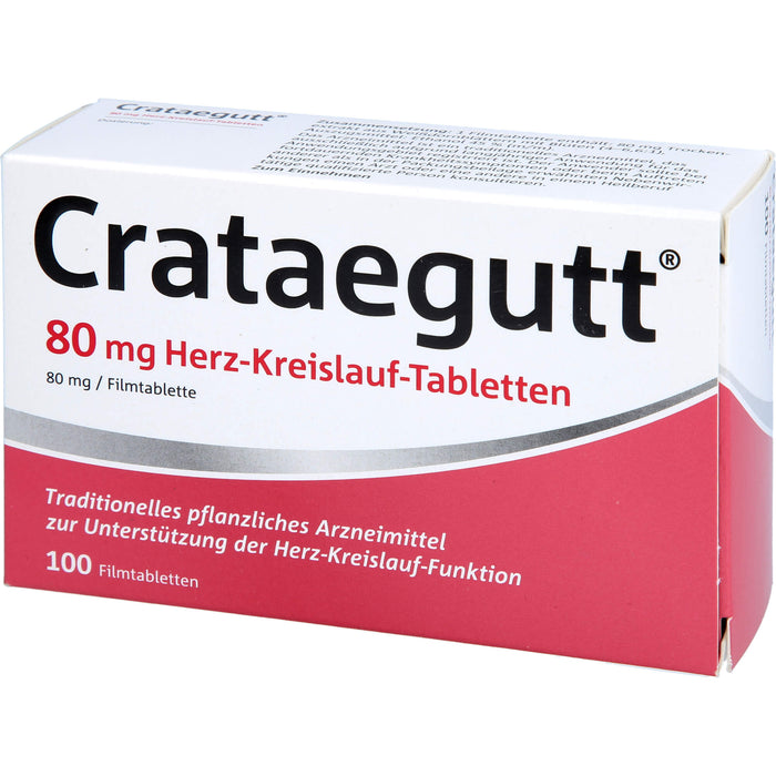 Crataegutt 80 mg Herz-Kreislauf-Tabletten, 100 St. Tabletten