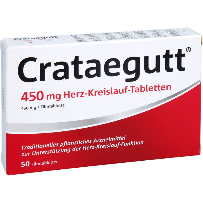 Crataegutt 450 mg Herz-Kreislauf-Tabletten, 50 pcs. Tablets