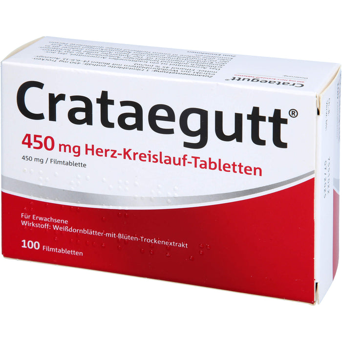 Crataegutt 450 mg Herz-Kreislauf-Tabletten, 100 pcs. Tablets