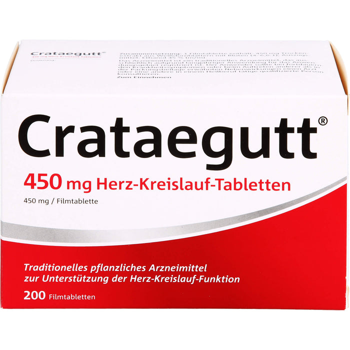 Crataegutt 450 mg Herz-Kreislauf-Tabletten, 200 St. Tabletten