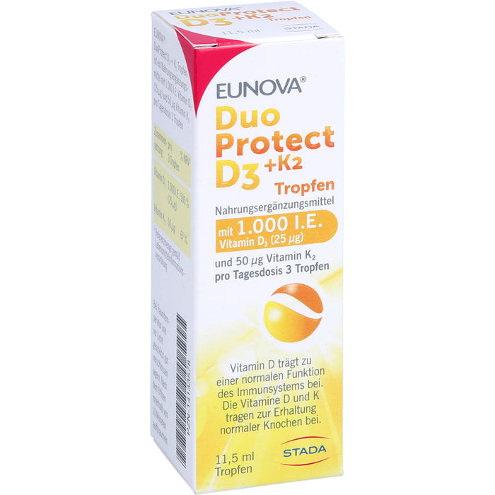 EUNOVA DuoProtect D3 + K2 Tropfen, 11.5 ml Solution