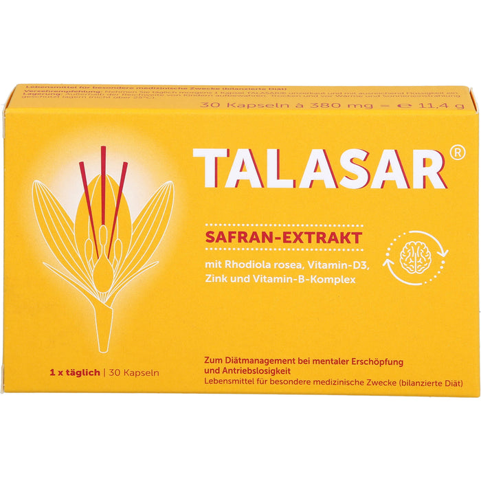 TALASAR Kapseln bei mentaler Erschöpfung und Antriebslosigkeit, 30 pcs. Capsules