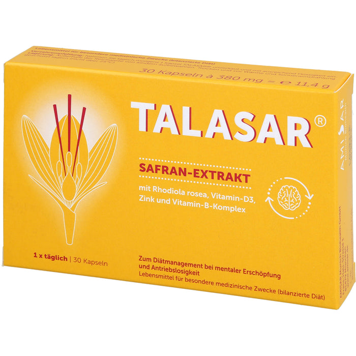 TALASAR Kapseln bei mentaler Erschöpfung und Antriebslosigkeit, 30 pcs. Capsules