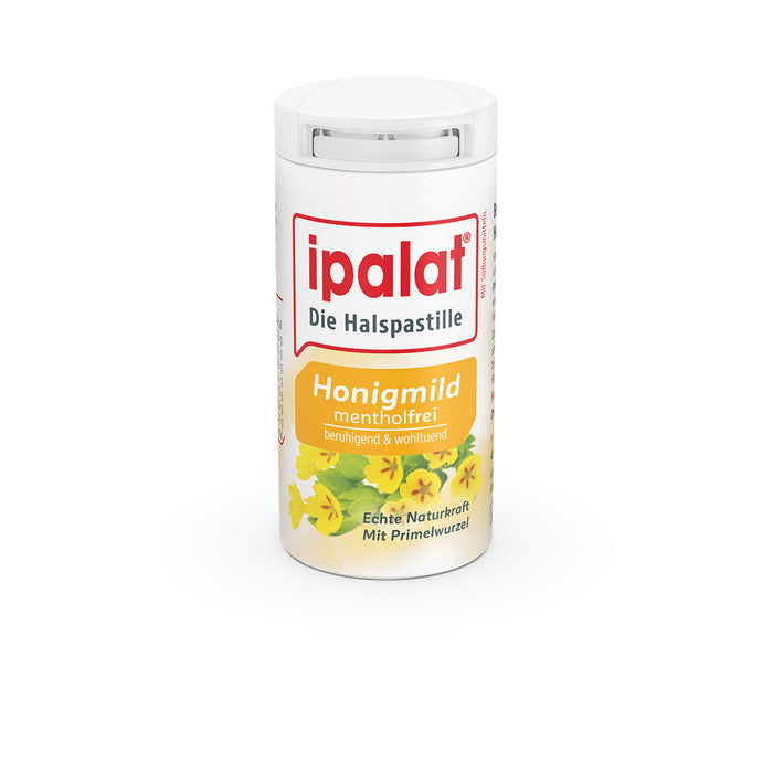 ipalat Halspastillen honigmild mentholfrei, 40 pcs. Pastilles