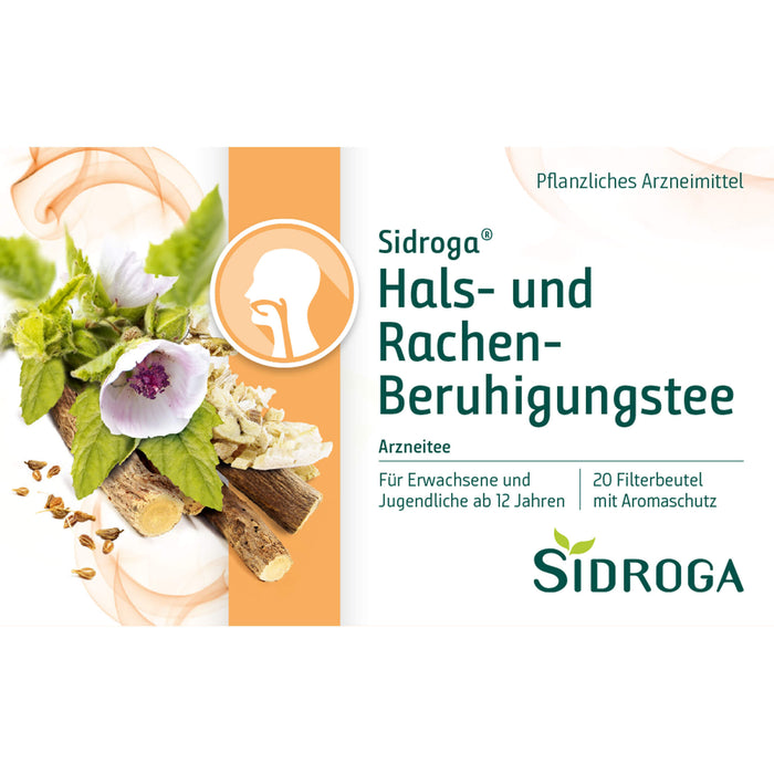 Sidroga Hals- und Rachen-Beruhigungstee, 20 pc Sac filtrant