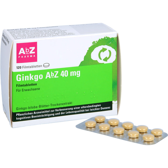 Ginkgo AbZ 40 mg Filmtabletten, 120 St FTA