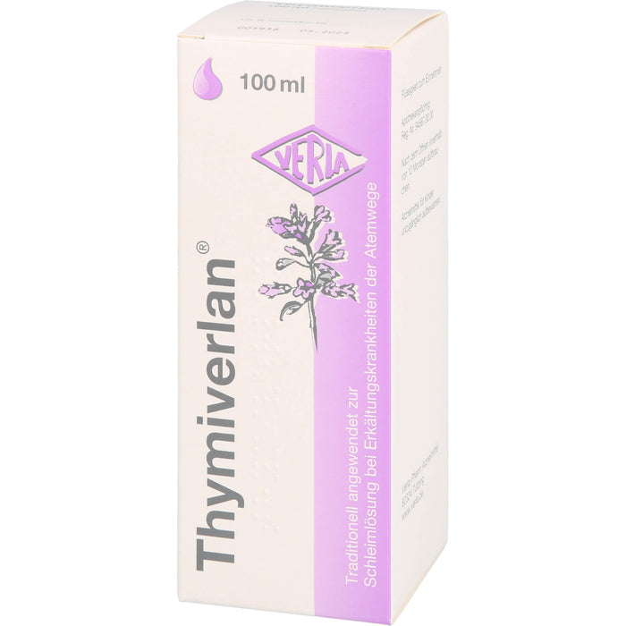 Thymiverlan, Flüssigkeit zum Einnehmen, 100 ml Lösung