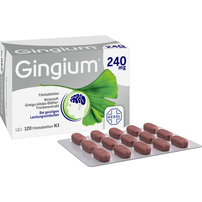 Gingium 240 mg Filmtabletten, 120 St. Tabletten