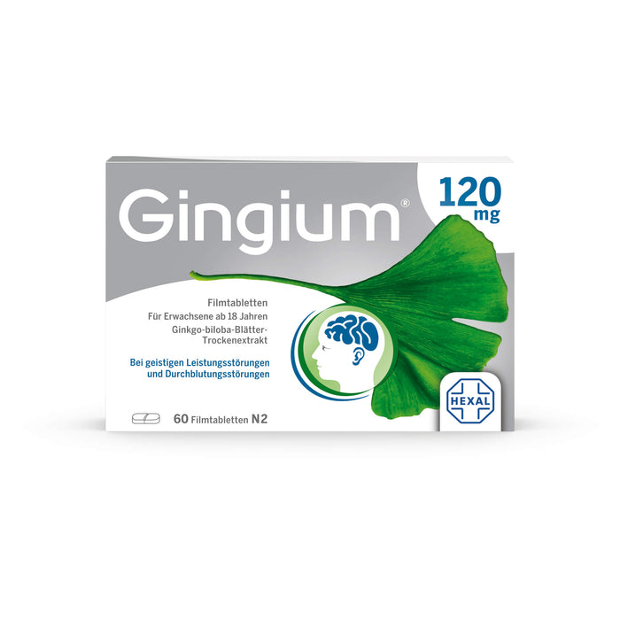 Gingium 120 mg Filmtabletten, 60 pcs. Tablets