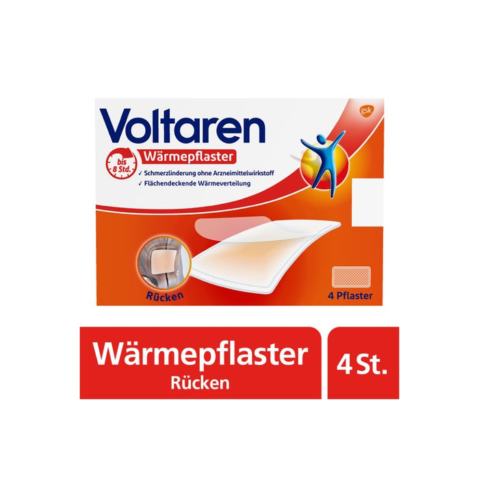 Voltaren Wärmepflaster Rücken, 4 pc Pansement