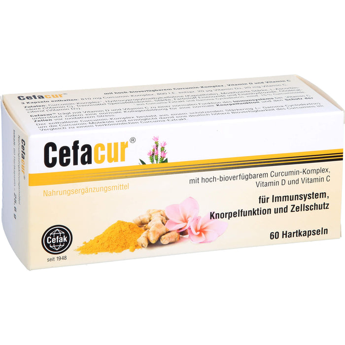 Cefacur Kapseln für Immunsystem, Knorpelfunktion und Zellschutz, 60 pc Capsules