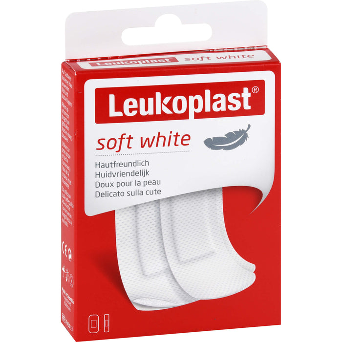 LEUKOPLAST SOFT WHITE 19X72MM (12ST) 38X72MM (8ST), 20 St PFL