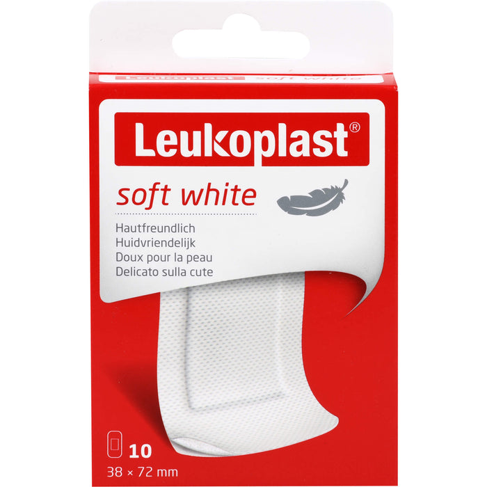 LEUKOPLAST SOFT WHITE 38X72MM, 10 St PFL