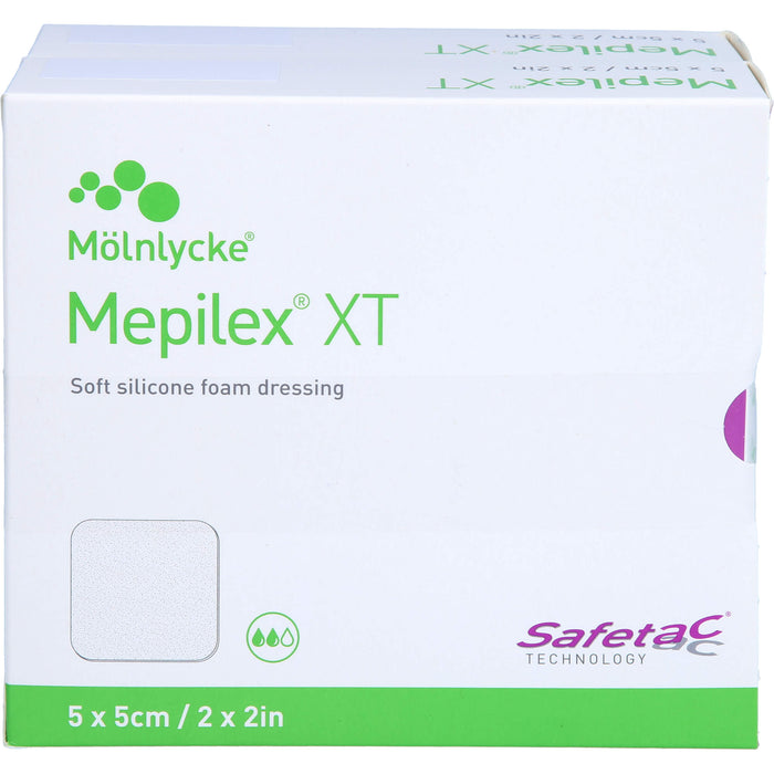 MEPILEX XT 5x5 cm Schaumverband, 10 St VER