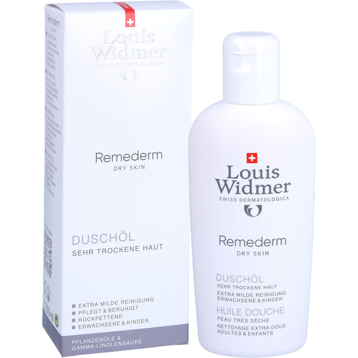 Louis Widmer Remederm Duschöl für sehr trockene Haut, 200 ml Öl