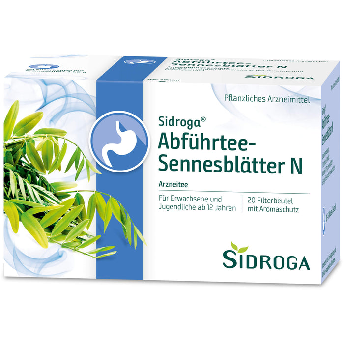 Sidroga Abführtee-Sennesblätter N Arzneitee Beutel, 20 pc Sac filtrant