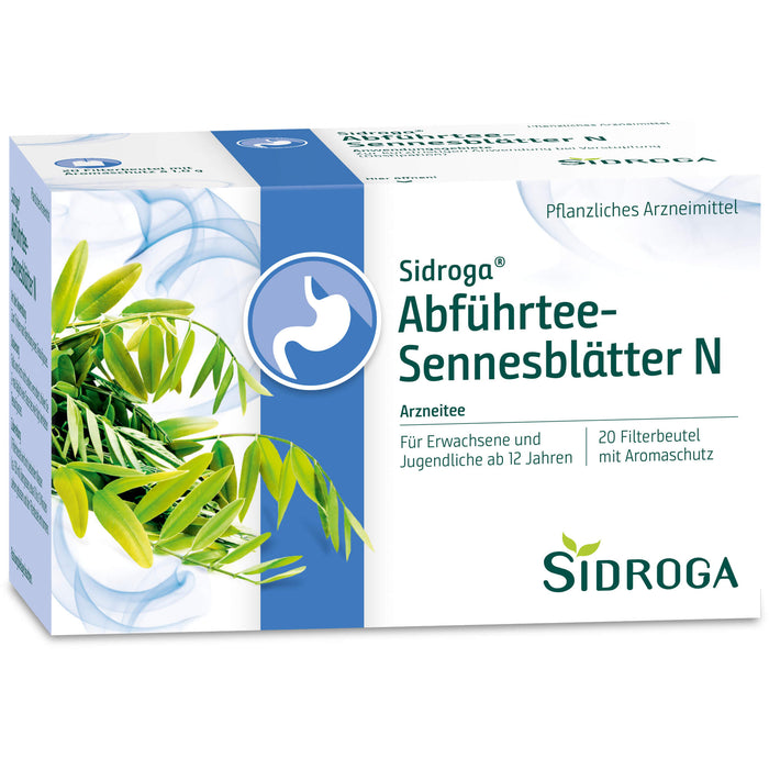 Sidroga Abführtee-Sennesblätter N Arzneitee Beutel, 20 pc Sac filtrant