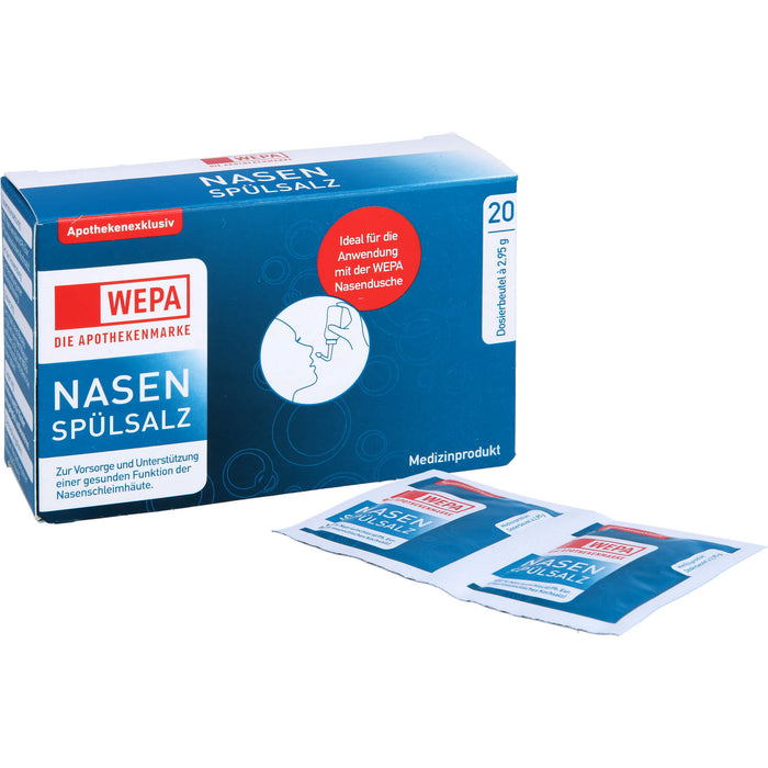 WEPA Nasenspülsalz Dosierbeutel, 20 pcs. Sachets