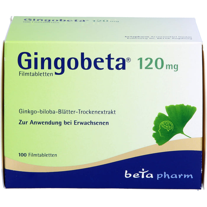 Gingobeta 120 mg Filmtabletten, 100 St FTA