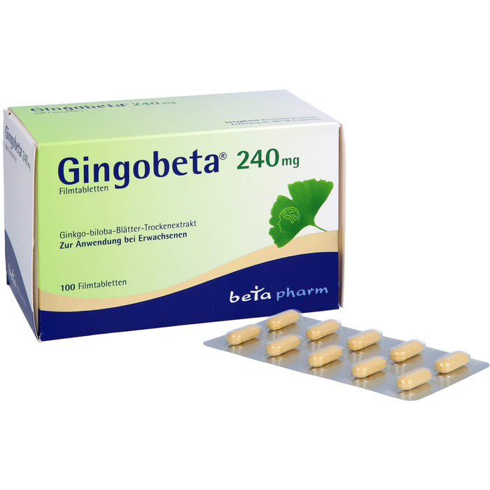 Gingobeta 240 mg Filmtabletten, 100 St FTA