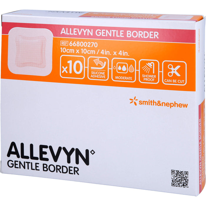 Allevyn Gentle Border 10x10 cm Schaumverb., 10 St VER