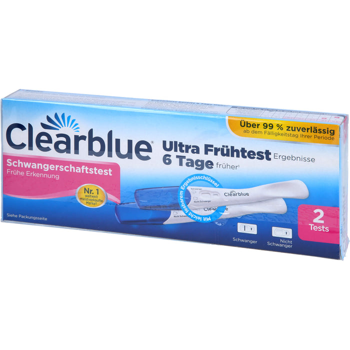 Clearblue Schwangerschaftstest Frühe Erkennung, 2 pc Test