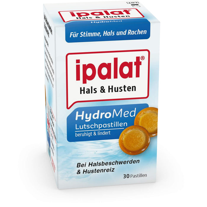 ipalat HydroMed Halspastillen, 30 pc Pastilles