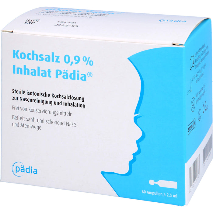 Kochsalz 0,9 % Inhalat Pädia, 60 pc Ampoules