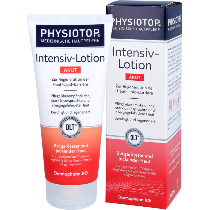 Physiotop Intensiv-Lotion akut bei geröteter und juckender Haut, 200 ml Lotion