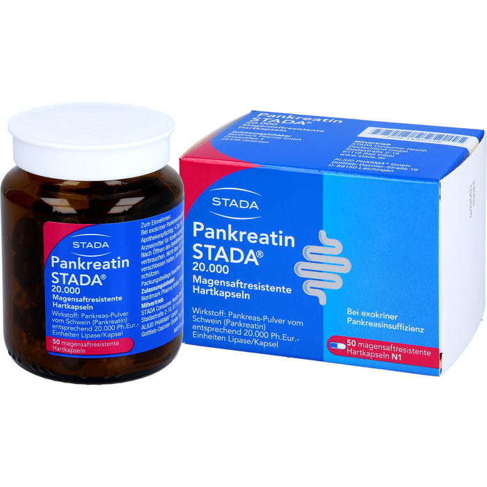 Pankreatin STADA 20.000, Magensaftresistente Hartkapseln, 50 St HKM