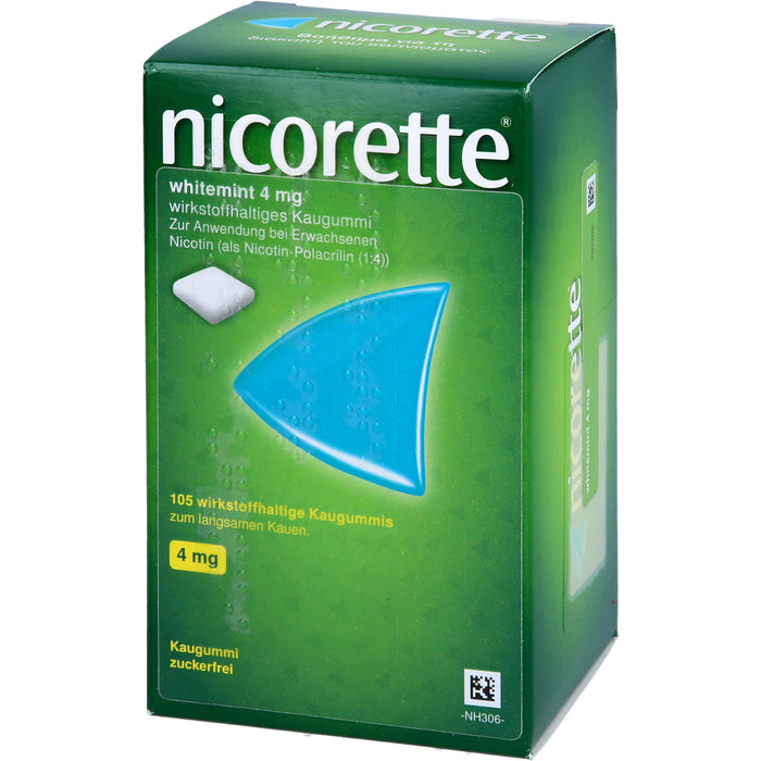 nicorette whitemint 4 mg Kaugummi Reimport Kohlpharma, 105 pcs. Chewing gum