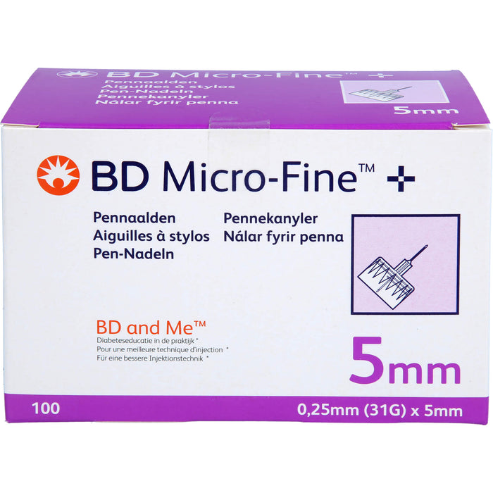 BD Micro-Fine+ Pen-Nadeln 0,25x5mm 31 G, 100 St KAN