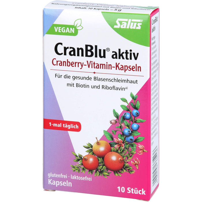 CranBlu aktiv Cranberry-Vitamin-Kapseln Salus, 10 St KAP