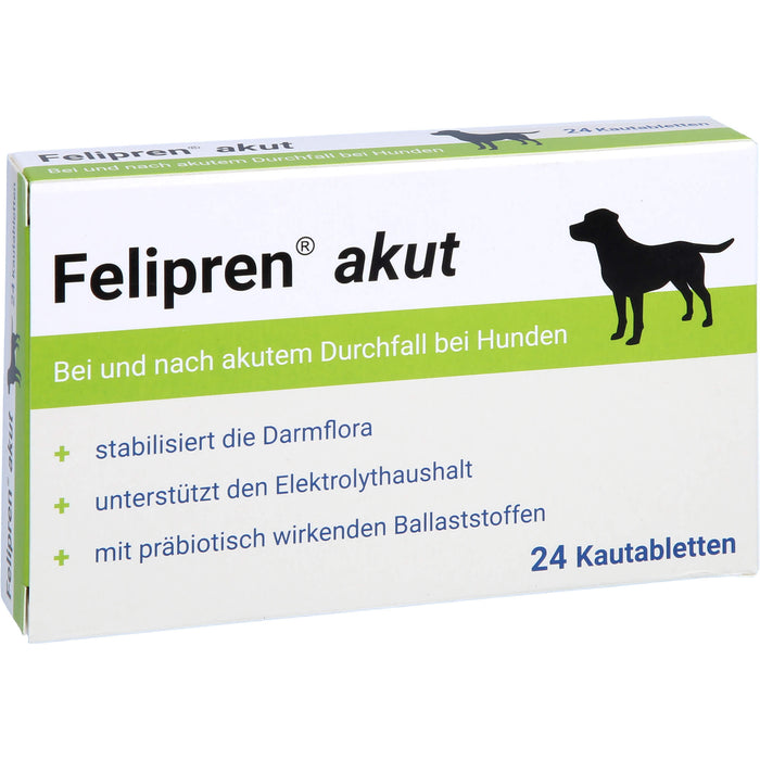 Felipren akut Kautabletten bei und nach akutem Durchfall von Hunden, 24 pc Tablettes