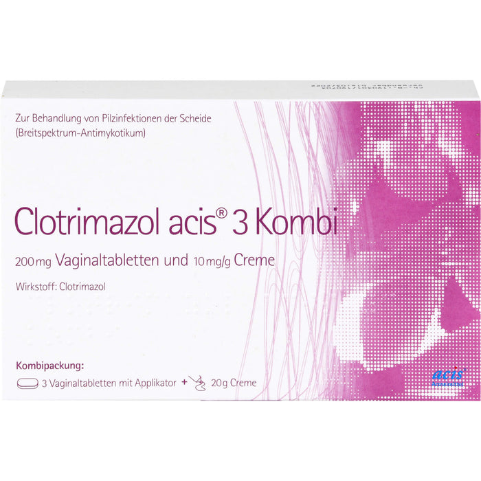 Clotrimazol acis 3 Kombi Vaginaltabletten und Creme, 1 pcs. Combipack