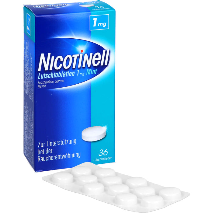 Nicotinell Mint Lutschtabletten zur Raucherentwöhnung, 36 pc Tablettes