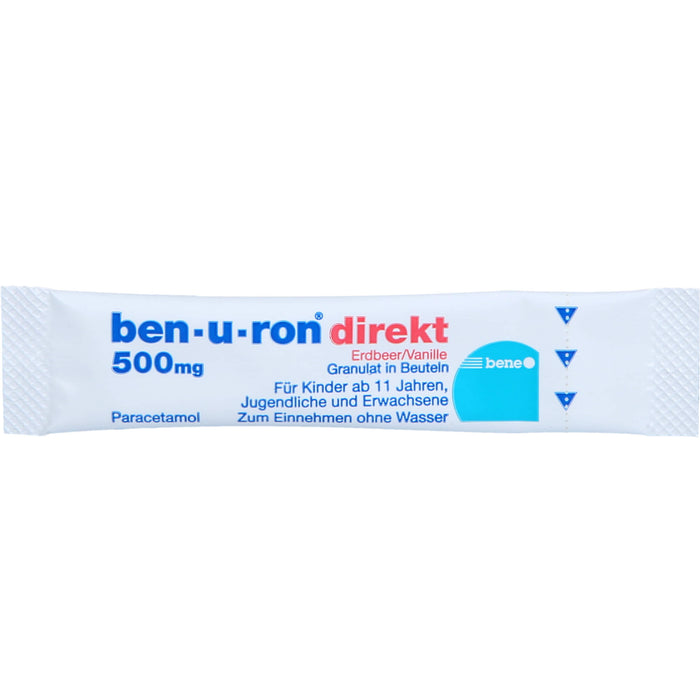 ben-u-ron direkt 500 mg Granulat Erdbeer/Vanille, 10 pc Sachets