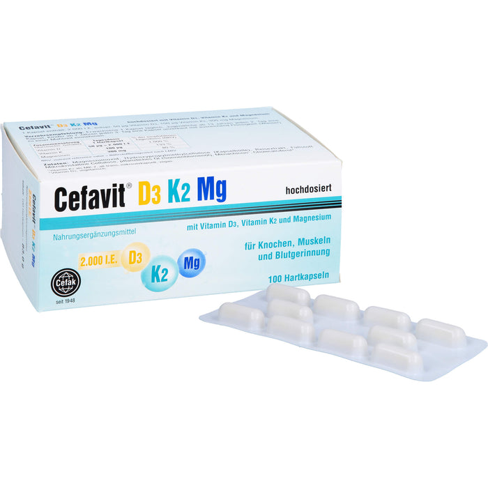 Cefavit D3 K2 Mg 2000 I.E., 100 St HKP