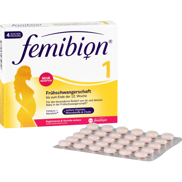 Femibion 1 Frühschwangerschaft Tabletten, 28 pc Tablettes