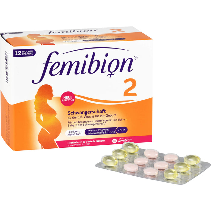 Femibion 2 Schwangerschaft Tabletten und Kapseln, 84 pc Tablettes