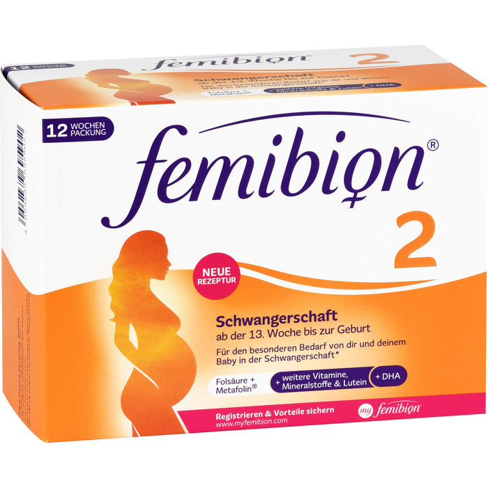 Femibion 2 Schwangerschaft Tabletten und Kapseln, 84 pcs. Tablets