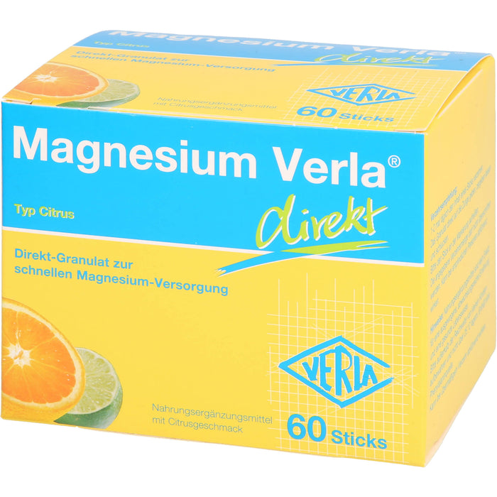 Magnesium Verla direkt Citrus Direkt-Granulat, 60 pc Sachets