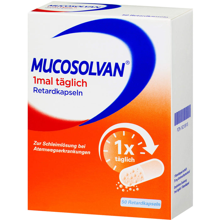 MUCOSOLVAN 1mal täglich Retardkapseln, 50 pc Capsules